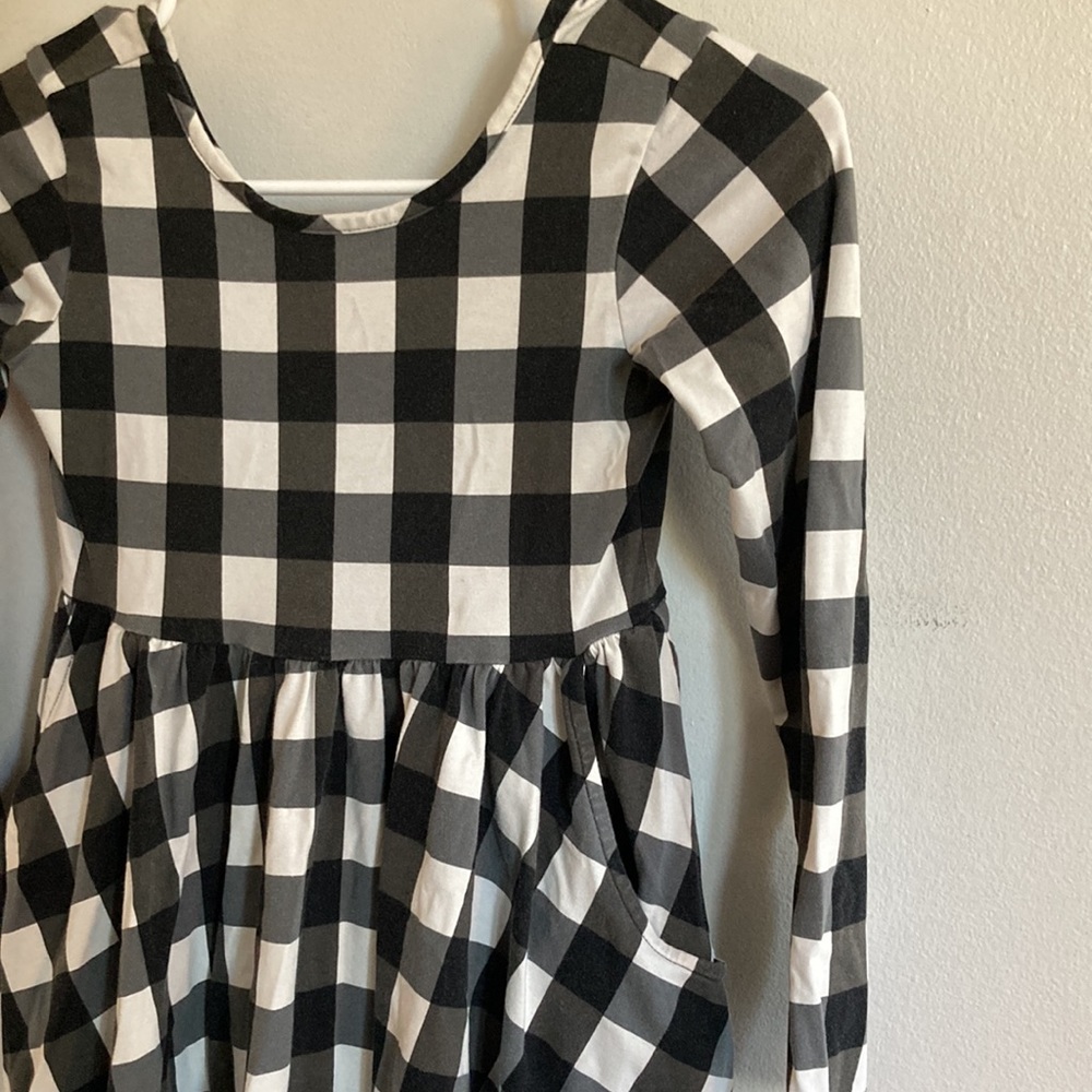 Hanna Andersson girls gingham dress size 8 $15